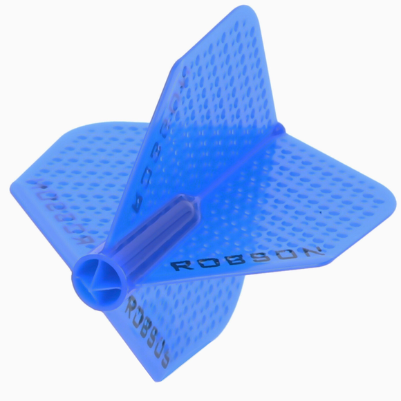 ROBSON PLUS DIMPLED BLUE NO.2 DART FLIGHTS, 4 image