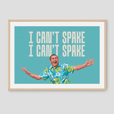 Darts Art  I Can't Spake - Print, Design: Wayne Mardle, Format: A3
