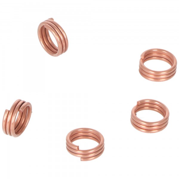 Federschaftringe, Schaftringe Bronze, 5 Stück