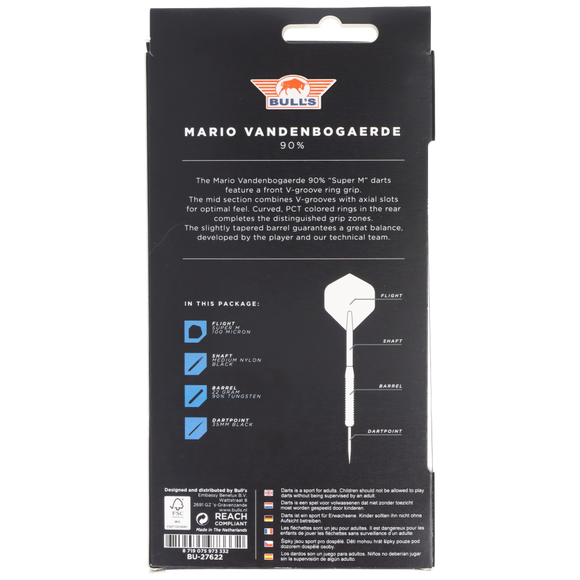 Steeldart Mario Vandenbogaerde, 90%, silber blau, 22gr, 9 image
