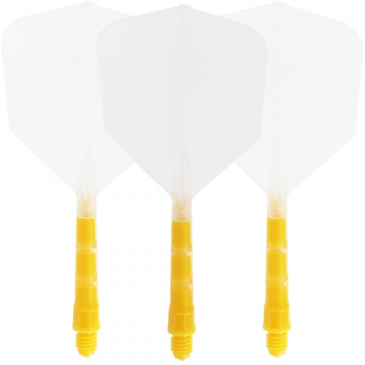 Cuesoul integrierte Dart Flights AK7, Standard M, transparent gelb