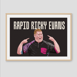 Darts Art Rapid Ricky Evans - Print, Design: Ricky Evans, Format: A3