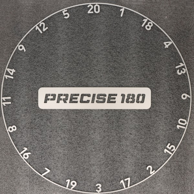 Precise180 Zahlenring OnePiece Gunmetal aus einem Stück