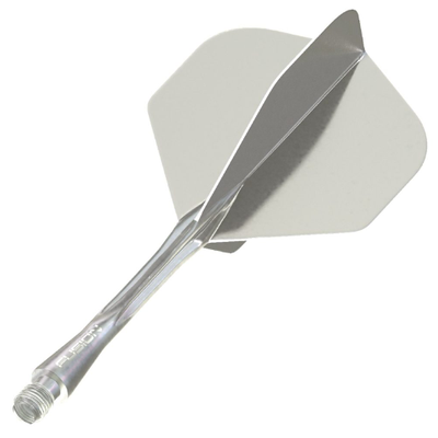 Winmau Fusion No2 - Grau (smoke), Länge: 34mm/medium