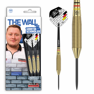 Bull's Martin Schindler Natural Brass Steeldarts, Gewicht: 23