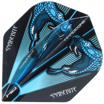Peter Wright Snakebite Dart Flights, schwarz blau