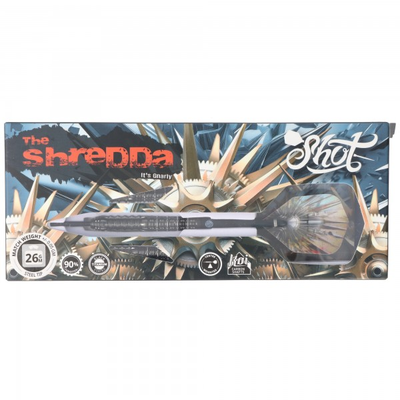 Shot Gnarly Shredda Steeldart, ultimativer Grip, 90% Tungsten