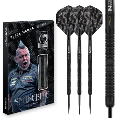 Red Dragon Peter Wright Black Mamba Steeldart, Gewicht: 22g
