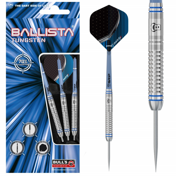BULL'S Ballista Steeldarts, 70% Tungsten, Gewicht: 21