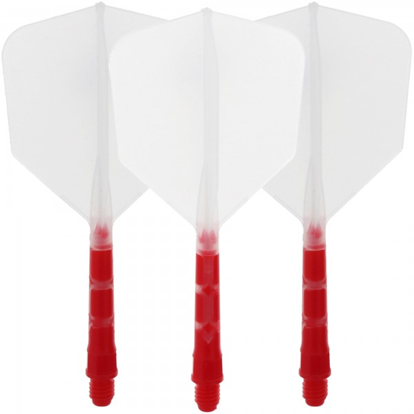 Cuesoul integrierte Dart Flights AK7, Standard M, rot weiß