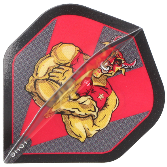 Michael Smith Bully Boy Red, Dartflight, No.2, 3 Stück, 2 image