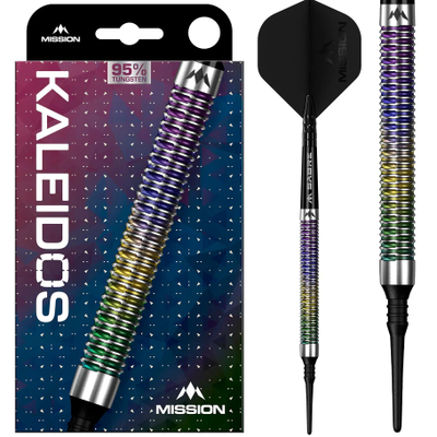 Mission Kaleidos Darts - Soft Tip - 95% Tungsten - 19g, Gewicht: 21g
