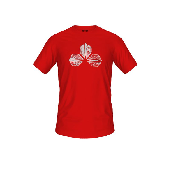 Game Shot, Sketch Line ,T-Shirt, red/white, Farbe: Rot, Größe: S