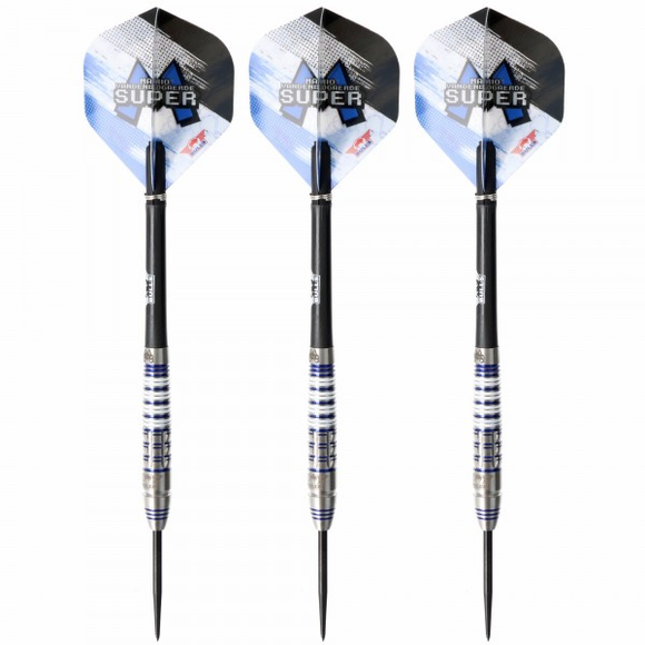 Steeldart Mario Vandenbogaerde, 90%, silber blau, 22gr