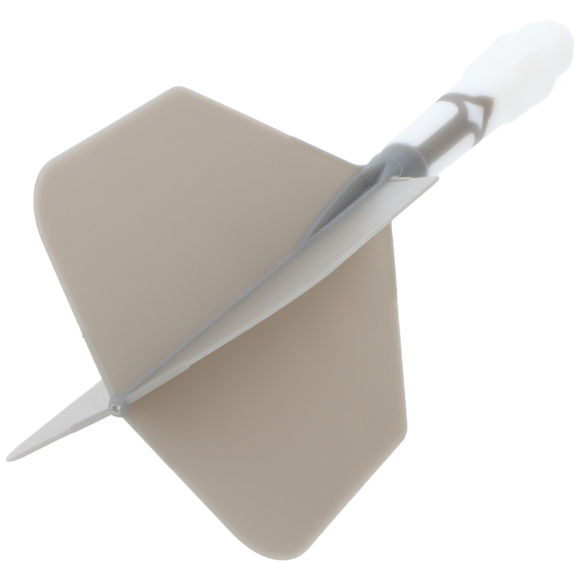 Cuesoul integrierte Dart Flights AK7, Standard S, grau weiß, 3 image