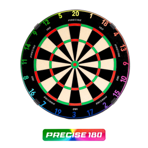 Precise180 | "Endorphine" Steeldartboard inkl. Onepiece Zahlenring Spectrum
