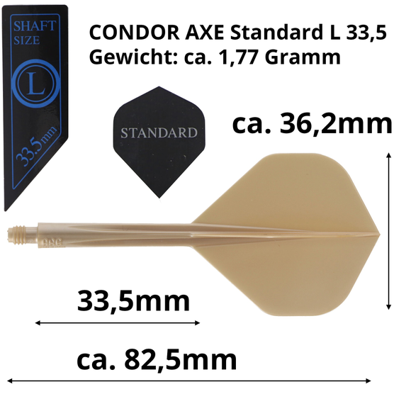 Condor AXE, Metallic Champagne Gold, Gr. L, Standard, 33.5mm, 7 image