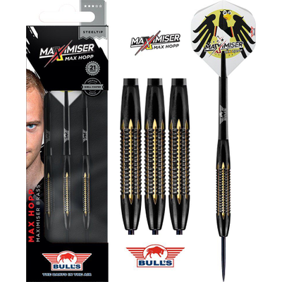 Bull's Max Maximiser Hopp Shell Coated Brass Darts, Gewicht: 21 Gramm