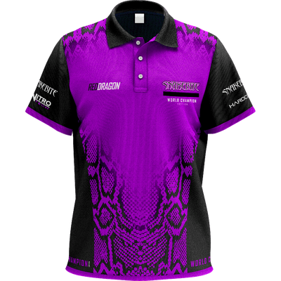 Red Dragon Peter Wright Snakebite World Champion Dart Shirt, Variante: XXXL