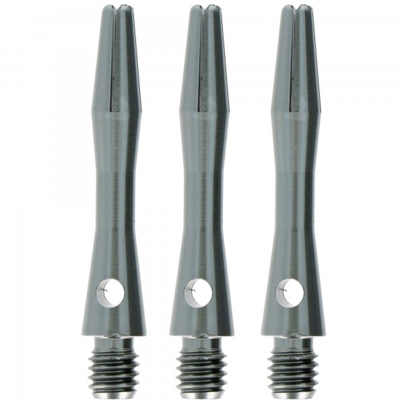 Aluminium Dart Shaft Gun Metal, Extra Short, 3 Stück