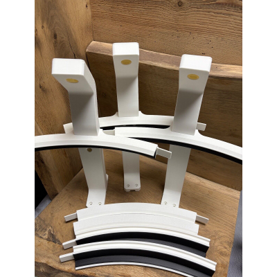 Kamerahalterung für Autodarts mit Ringlichthalter Weiß