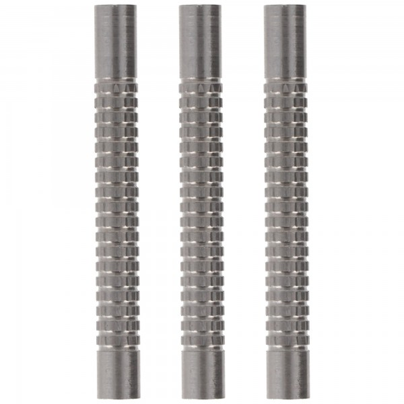 Barrel silber geriffelt, 90% Tungsten, 53mm, 14 Gramm