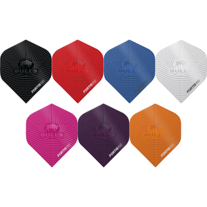 Bull's Fortis Flights 150 Micron No.2, Flight Form: Standard / No2, Farbe: Schwarz