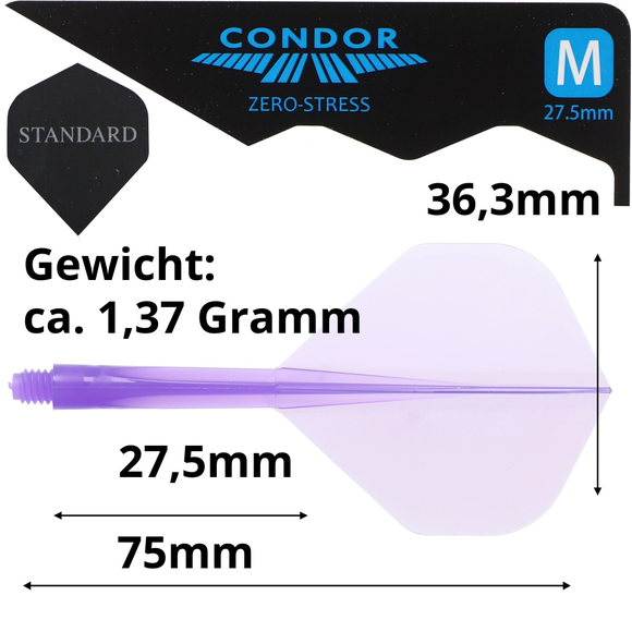 Condor Dartflight Zero Stress, Standard M, medium, violett, 27.5mm, 6 image