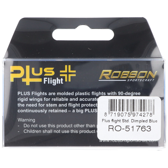 ROBSON PLUS DIMPLED BLUE NO.2 DART FLIGHTS, 8 image