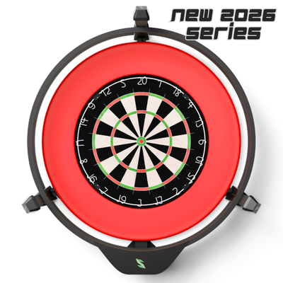 Scolia Home 2 | 2026 Series | Vollversion mit LED Beleuchtungsring | Steeldart-Autoscoring-System, Home 2 Beleuchtung: mit LED Ring, Home 2 Version: Vollversion (ohne Abo), Farbe: Schwarz