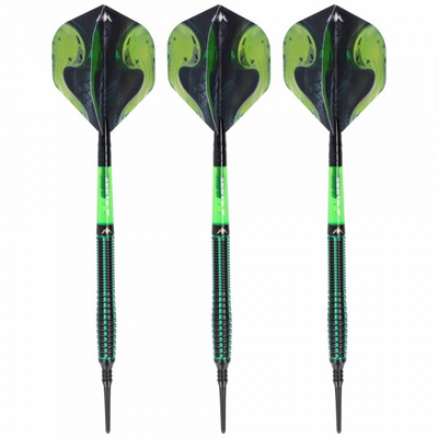 Mission Venom Softdart, schwarz grün, 90% Tungsten, 20 Gramm