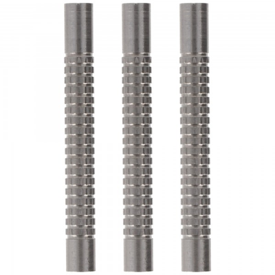 Barrel silber geriffelt, 90% Tungsten, 53mm, 14 Gramm