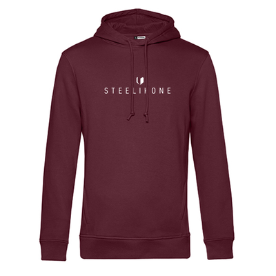 Hoodie, STEELIKONE, Farbe: Burgundy, Größe: S