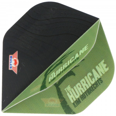 Bulls Player 100 Kim Huybrechts Dart Flight, The Hurricane, grün, No.2, 3 Stück