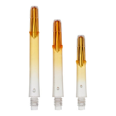 L-Style Locked Straight TwoTone Shafts - Transparent / Orange, Länge: 190