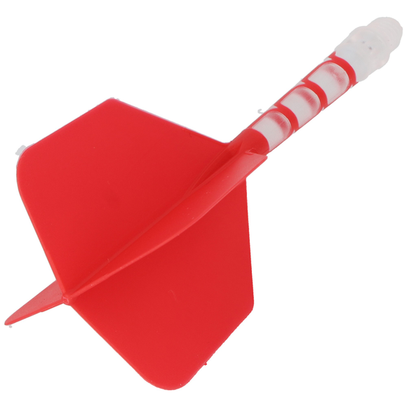 Cuesoul integrierte Dart Flights AK7, Standard L, rot transparent, 3 image