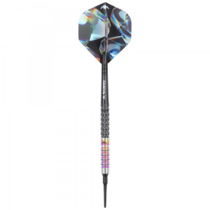 Iridian Softdart, 90% Tungsten, schwarz und koralle PVD, 20g