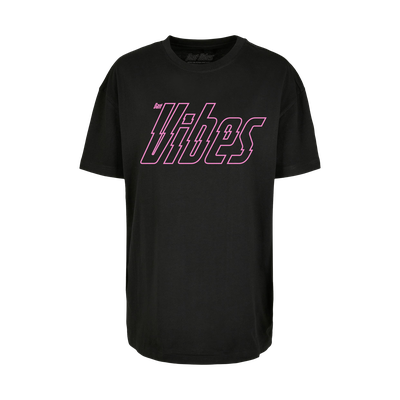 Dart Vibes Typo Oversized Ladies Tee (Black), Farbe: Schwarz, Größe: S