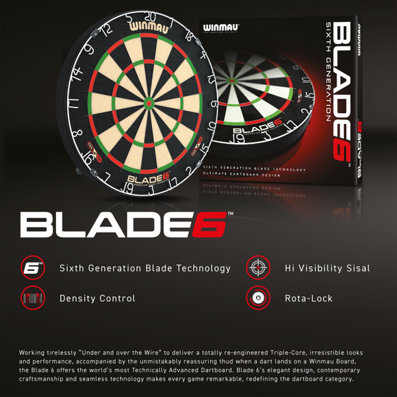 Winmau Blade 6 Steeldartboard, 6 image