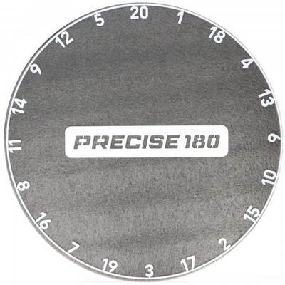 Precise180 Zahlenring OnePiece classic weiß aus einem Stück