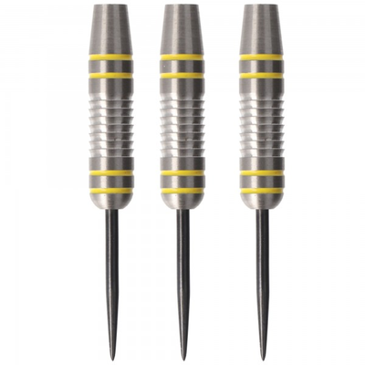 Steeldart Barrels silber-gelb, 85% Tungsten, 23 Gramm