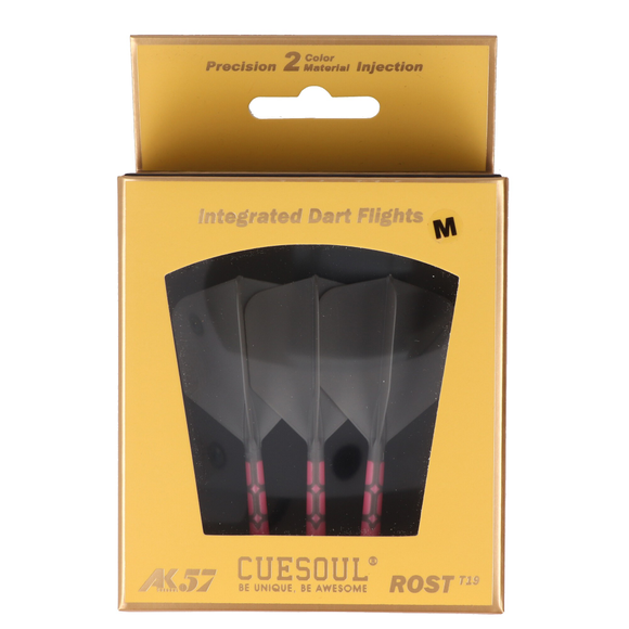 Cuesoul integrierte Dart Flights AK7, Standard M, grau pink, 8 image