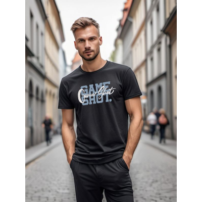 Game Shot Double in T-Shirt, blau-creme, Größe: S