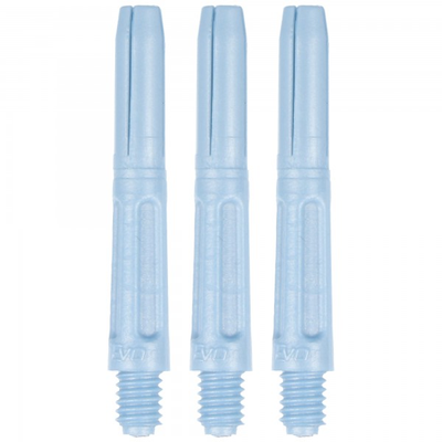 EVO Schaft Polyester, 43mm, silberblau, 3 Stück