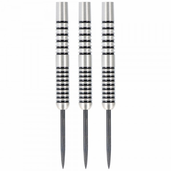 Steeldart Barrel schwarz, silber, 80% Tungsten, 23 Gramm