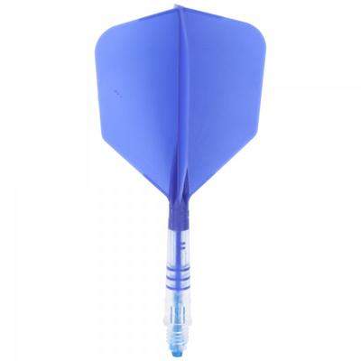 Cuesoul integrierte Dart Flights AK575, Größe 2, T19 Carbon, blau