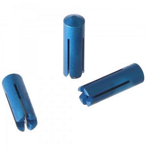 Designa Flightschoner, eloxierte Legierung, blau, 3 Stück