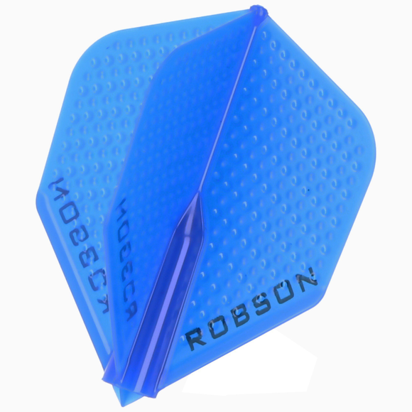 ROBSON PLUS DIMPLED BLUE NO.2 DART FLIGHTS, 3 image