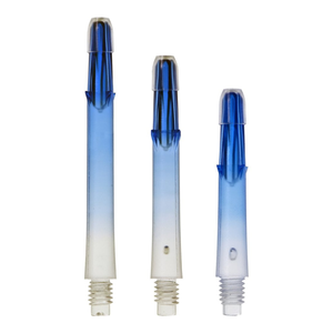 L-Style Locked Straight TwoTone Shafts - Transparent / Blau, Länge: 190