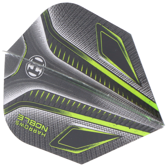 Harrows Noble Dartflight, No6, Standard, schwarz grün, 3 Stück, 3 image